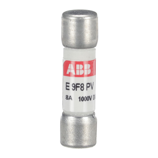 ABB 2CSM213526R1801, E 9F8 PV, Fotovoltaik, 8 Amper, Kartuş Sigorta, 10.3x38mm, gG Tip, 1000 Volt DC, 10 kA
