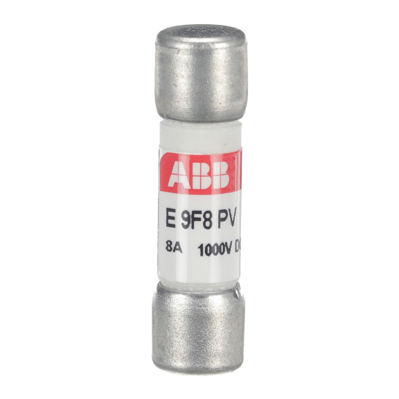 ABB 2CSM213526R1801, E 9F8 PV, Fotovoltaik, 8 Amper, Kartuş Sigorta, 10.3x38mm, gG Tip, 1000 Volt DC, 10 kA