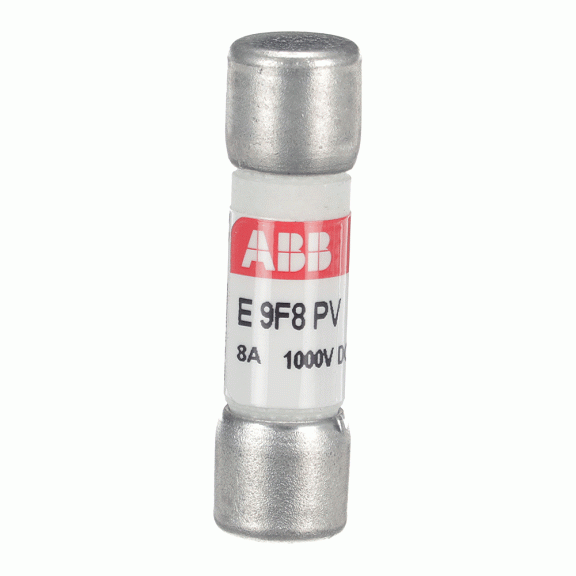 ABB 2CSM213526R1801, E 9F8 PV, Fotovoltaik, 8 Amper, Kartuş Sigorta, 10.3x38mm, gG Tip, 1000 Volt DC, 10 kA