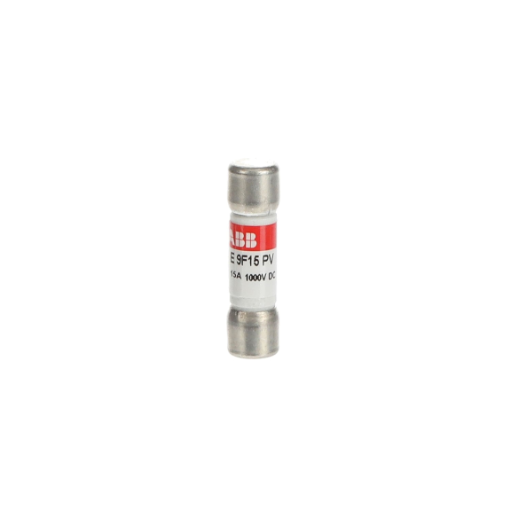 ABB 2CSM213556R1801, E 9F15 PV, Fotovoltaik, 15 Amper, Kartuş Sigorta, 10.3x38mm, PV Tip, 1000 Volt DC, 10 kA
