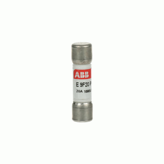 ABB 2CSM213566R1801, E 9F20 PV, Fotovoltaik, 20 Amper, Kartuş Sigorta, 10.3x38mm, PV Tip, 1000 Volt DC, 10 kA