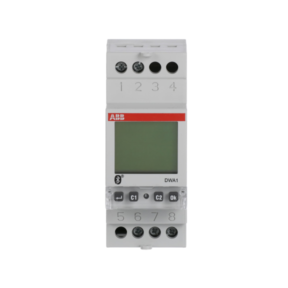 ABB 2CSM222511R1000, DWA-1, Modüler DIN, Astronomik Dijital Zaman Saati, Haftalık, 1 A/K Kontak