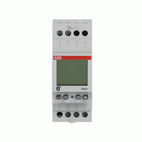 ABB 2CSM222511R1000, DWA-1, Modüler DIN, Astronomik Dijital Zaman Saati, Haftalık, 1 A/K Kontak