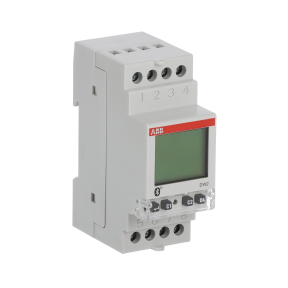 ABB 2CSM222521R1000, DW2, Modüler DIN, Elektronik Zaman Saati, 7 Gün Döngü, 2A/K Kontak
