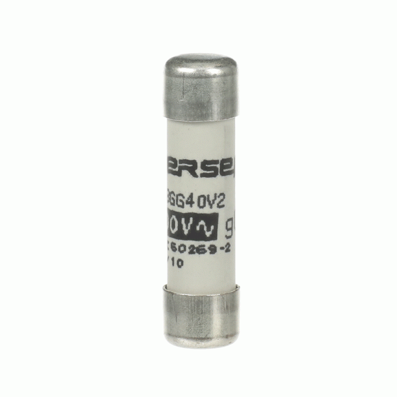 ABB 2CSM256393R1801, E 9F8 GG2, Modüler DIN, 2 Amper, Kartuş Sigorta, 8.5x31.5mm, gG Tip, 400 Volt AC, 20 kA