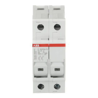 ABB 2CSM256913R1801, E 92/32 PVs, Fotovoltaik, 32 Amper, 2 Kutuplu, PV Kartuş Sigorta Yuvası, 10.3x38mm PV Sigortalar için,  İndikatörlü