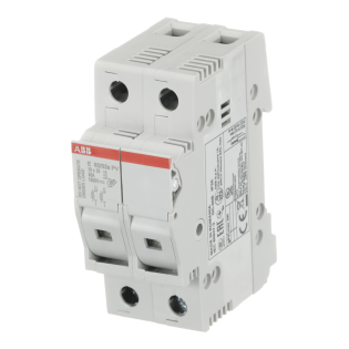 ABB 2CSM256913R1801, E 92/32 PVs, Fotovoltaik, 32 Amper, 2 Kutuplu, PV Kartuş Sigorta Yuvası, 10.3x38mm PV Sigortalar için,  İndikatörlü