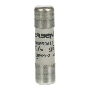 ABB 2CSM257453R1801, E 9F10 GG10, Modüler DIN, 10 Amper, Kartuş Sigorta, 10.3x38mm, gG Tip, 500 Volt AC, 120 kA