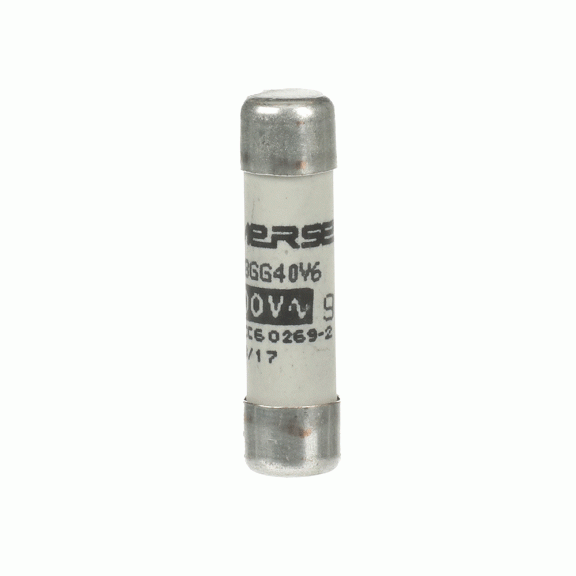 ABB 2CSM257483R1801, E 9F8 GG6, Modüler DIN, 6 Amper, Kartuş Sigorta, 8.5x31.5mm, gG Tip, 400 Volt AC, 20 kA