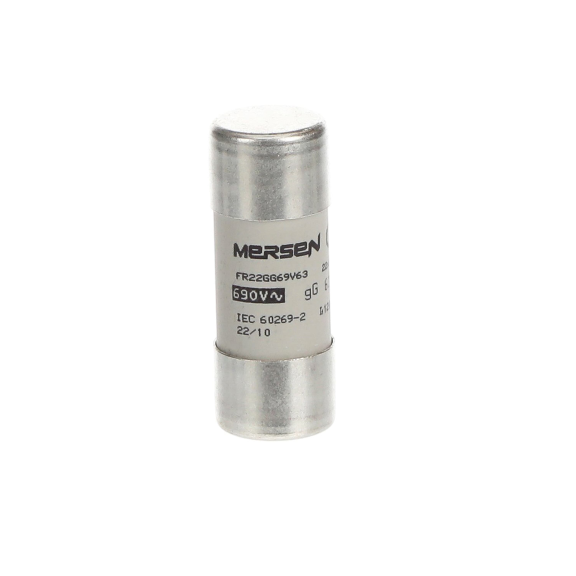 ABB 2CSM258213R1801, E 9F22 GG63, Modüler DIN, 63 Amper, Kartuş Sigorta, 22x58mm, gG Tip, 690 Volt AC, 80 kA