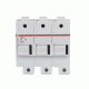 ABB 2CSM277502R1801, E 93/125, Modüler DIN, 125 Amper, 3 Kutuplu, Kartuş Sigorta Yuvası, 22x58mm Sigortalar için