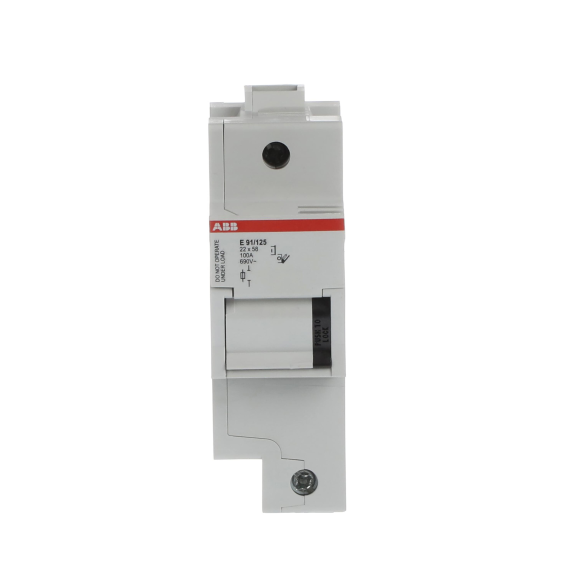 ABB 2CSM277572R1801, E 91/125, Modüler DIN, 125 Amper, 1 Kutuplu, Kartuş Sigorta Yuvası, 22x58mm Sigortalar için