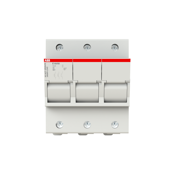 ABB 2CSM277962R1801, E 93/50, Modüler DIN, 50 Amper, 3 Kutuplu, Kartuş Sigorta Yuvası, 14x51mm Sigortalar için