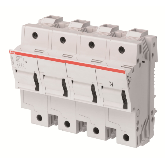 ABB 2CSM296532R1801, E 93N/125, Modüler DIN, 125 Amper, 4 Kutuplu, Kartuş Sigorta Yuvası, 22x58mm Sigortalar için