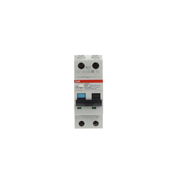 ABB 2CSR255080R1204, DS201 C20 AC30, System Pro M, 20 Amper, 30mA, AC Tip, Kaçak Akım Korumalı Otomatik Sigorta, 6 kA, C Tipi, 1 Faz+Nötr