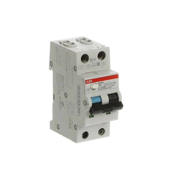 ABB 2CSR255080R1324, DS201 C32 AC30, System Pro M, 32 Amper, 30mA, AC Tip, Kaçak Akım Korumalı Otomatik Sigorta, 6 kA, C Tipi, 1 Faz+Nötr