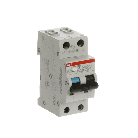 ABB 2CSR255080R1404, DS201 C40 AC30, System Pro M, 40 Amper, 30mA, AC Tip, Kaçak Akım Korumalı Otomatik Sigorta, 6 kA, C Tipi, 1 Faz+Nötr