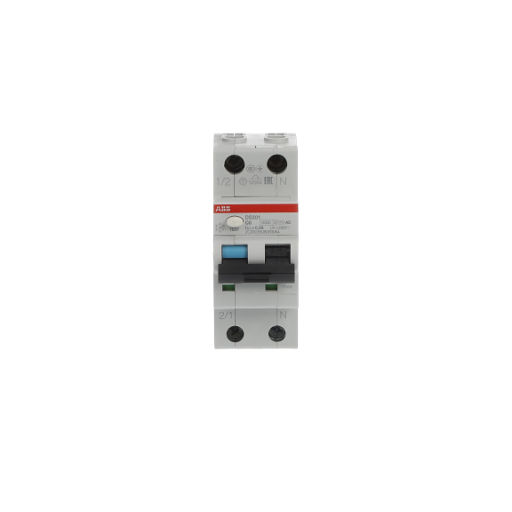ABB 2CSR255080R3064, DS201 C6 AC300, System Pro M, 6 Amper, 300mA, AC Tip, Kaçak Akım Korumalı Otomatik Sigorta, 6 kA, C Tipi, 1 Faz+Nötr