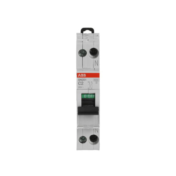 ABB 2CSS255101R0024, SN201C2, System Pro M, 2 Amper, 2 Kutuplu, C Tipi, Otomatik Sigorta, 6 kA, 2x2C