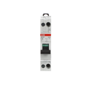 ABB 2CSS255101R0044, SN201C4, System Pro M, 4 Amper, 2 Kutuplu, C Tipi, Otomatik Sigorta, 6 kA, 2x4C
