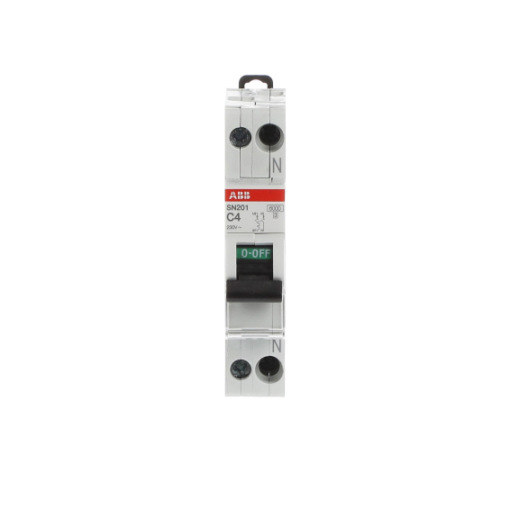 ABB 2CSS255101R0044, SN201C4, System Pro M, 4 Amper, 2 Kutuplu, C Tipi, Otomatik Sigorta, 6 kA, 2x4C