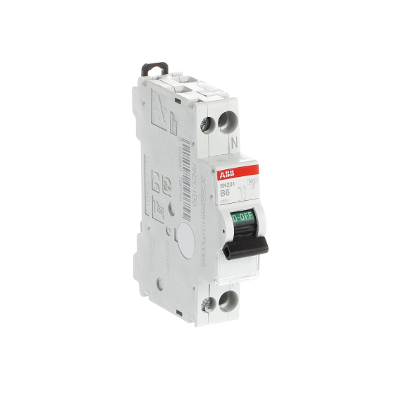 ABB 2CSS255101R0065, SN201B6, System Pro M, 6 Amper, 2 Kutuplu, B Tipi, Otomatik Sigorta, 6 kA, 2x6B