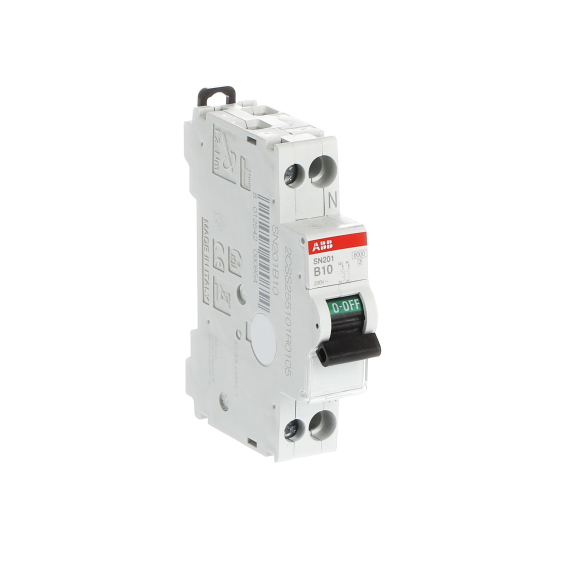 ABB 2CSS255101R0105, SN201B10, System Pro M, 10 Amper, 2 Kutuplu, B Tipi, Otomatik Sigorta, 6 kA, 2x10B