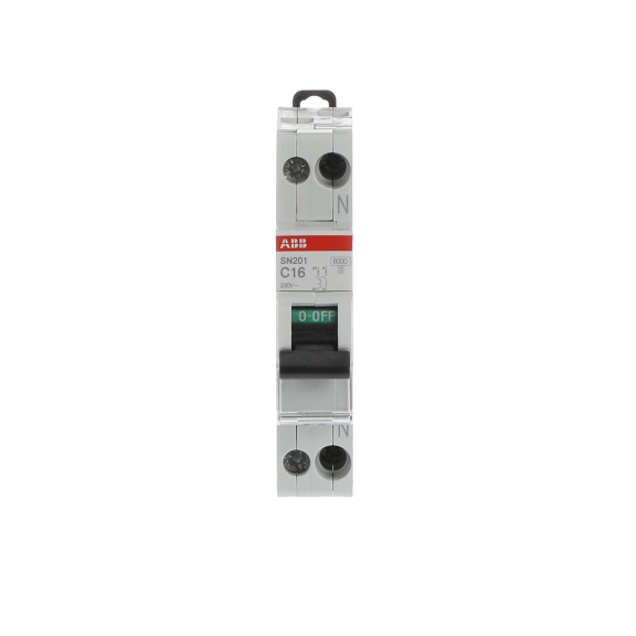 ABB 2CSS255101R0164, SN201C16, System Pro M, 16 Amper, 2 Kutuplu, C Tipi, Otomatik Sigorta, 6 kA, 2x16C