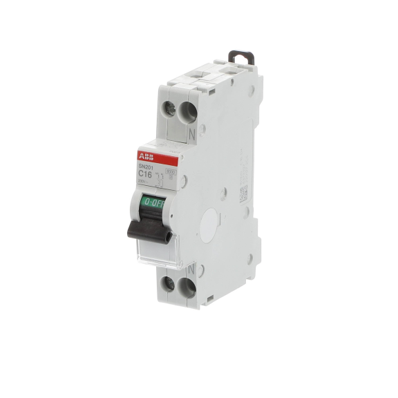 ABB 2CSS255101R0164, SN201C16, System Pro M, 16 Amper, 2 Kutuplu, C Tipi, Otomatik Sigorta, 6 kA, 2x16C