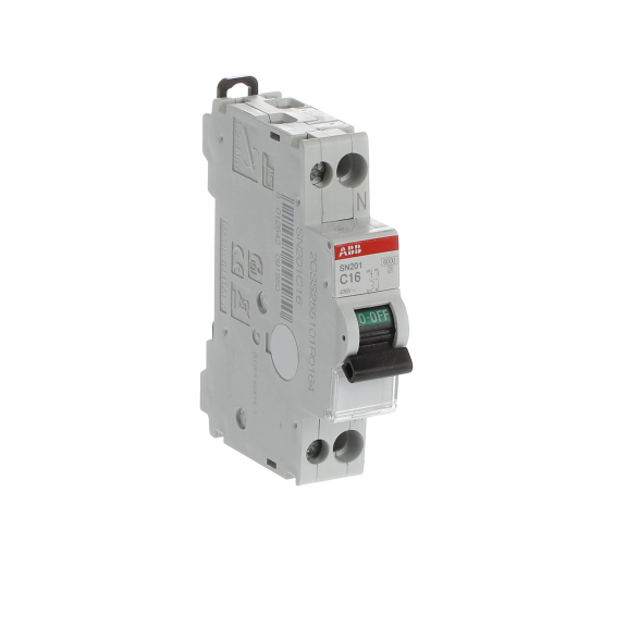 ABB 2CSS255101R0164, SN201C16, System Pro M, 16 Amper, 2 Kutuplu, C Tipi, Otomatik Sigorta, 6 kA, 2x16C