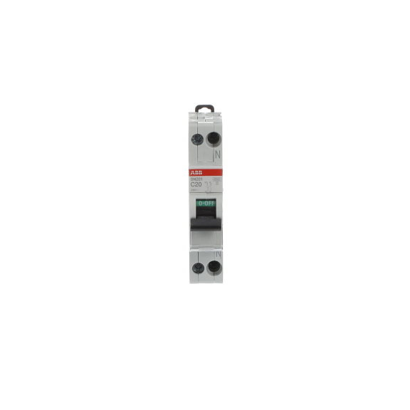 ABB 2CSS255101R0204, SN201C20, System Pro M, 20 Amper, 2 Kutuplu, C Tipi, Otomatik Sigorta, 6 kA, 2x20C