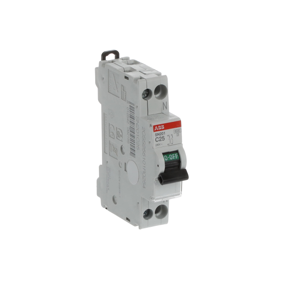 ABB 2CSS255101R0254, SN201C25, System Pro M, 25 Amper, 2 Kutuplu, C Tipi, Otomatik Sigorta, 6 kA, 2x25C