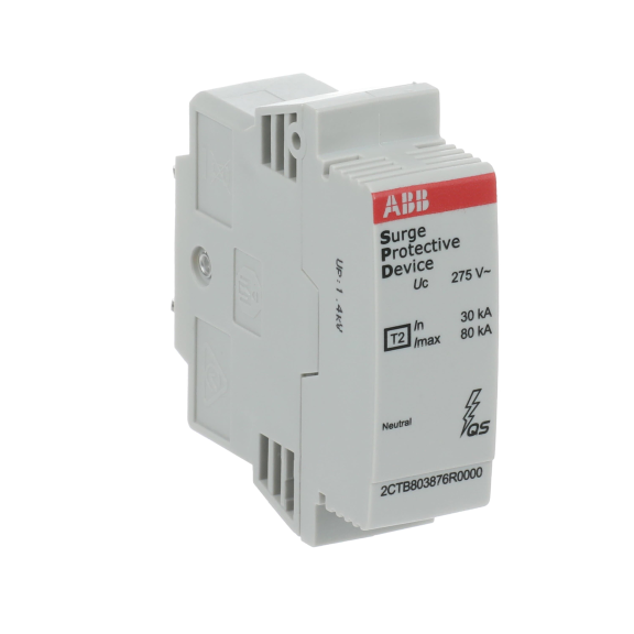 ABB 2CTB803876R0000, OVR T2-T3 N 80-275 C QS, Modüler DIN, AG Parafudrlar için Yedek Nötr Kartuş, Tip 2+Tip 3