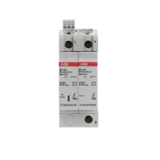 ABB 2CTB803972R0500, OVR T2 1N 40-275 P TS QS, Modüler DIN, Kartuşlu Tip, AG Parafudr, 1 Kutup+Nötr, Tip 2, C Sınıfı, 40 kA