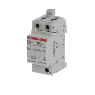 ABB 2CTB803972R0500, OVR T2 1N 40-275 P TS QS, Modüler DIN, Kartuşlu Tip, AG Parafudr, 1 Kutup+Nötr, Tip 2, C Sınıfı, 40 kA