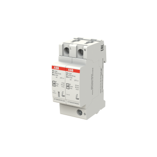 ABB 2CTB803972R1200, OVR T2-T3 1N 20-275 P QS, Modüler DIN, Kartuşlu Tip, AG Parafudr, 1 Kutup+Nötr, Tip 2+Tip 3, C ve D Sınıfı, 20 kA