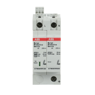 ABB 2CTB803972R1300, OVR T2-T3 1N 20-275 P TS QS, Modüler DIN, Kartuşlu Tip, AG Parafudr, 1 Kutup+Nötr, Tip 3+Tip 4, C ve D Sınıfı, 20 kA