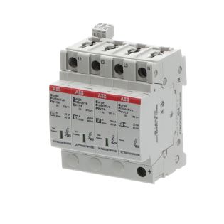 ABB 2CTB803973R0500, OVR T2 3N 40-275 P TS QS, Modüler DIN, Kartuşlu Tip, AG Parafudr, 3 Kutup+Nötr, Tip 2, C Sınıfı, 40 kA