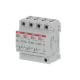 ABB 2CTB803973R1100, OVR T2 3N 40-275 P QS, Modüler DIN, Kartuşlu Tip, AG Parafudr, 3 Kutup+Nötr, Tip 2, C Sınıfı, 40 kA