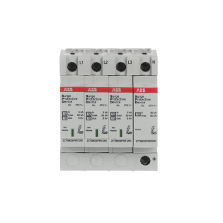 ABB 2CTB803973R1200, OVR T2-T3 3N 20-275 P QS, Modüler DIN, Kartuşlu Tip, AG Parafudr, 3 Kutup+Nötr, Tip 2+Tip 3, C ve D Sınıfı, 20 kA
