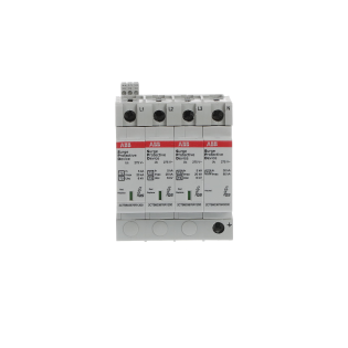 ABB 2CTB803973R1600, OVR T2-T3 3N 20-275 P TS QS, Modüler DIN, Kartuşlu Tip, AG Parafudr, 3 Kutup+Nötr, Tip 2+Tip 3, C ve D Sınıfı, 20 kA