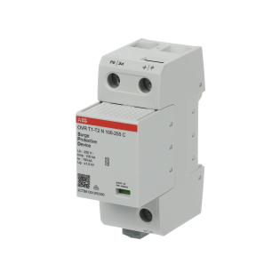ABB 2CTB813011R2300, OVR T1-T2 N 100-255 P TS, Modüler DIN, Kartuşlu Tip, Nötr Parafudr, 1 Kutup, Tip 1+Tip 2, B ve C Sınıfı, 60 kA