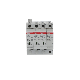 ABB 2CTB815708R0800, OVR T2 3N 80-275s P TS QS, Modüler DIN, Kartuşlu Tip, AG Parafudr, 3 Kutup+Nötr, Tip 2, C Sınıfı, 80 kA
