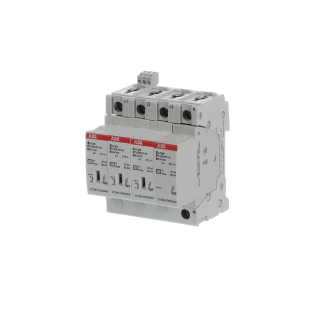 ABB 2CTB815708R0800, OVR T2 3N 80-275s P TS QS, Modüler DIN, Kartuşlu Tip, AG Parafudr, 3 Kutup+Nötr, Tip 2, C Sınıfı, 80 kA