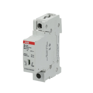 ABB 2CTB815708R1200, OVR T2 80-275s P QS, Modüler DIN, Kartuşlu Tip, AG Parafudr, 1 Kutup, Tip 2, C Sınıfı, 80 kA