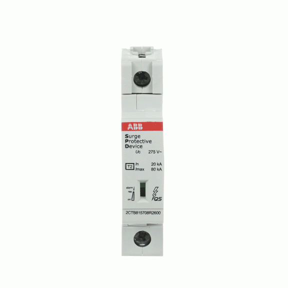 ABB 2CTB815708R1200, OVR T2 80-275s P QS, Modüler DIN, Kartuşlu Tip, AG Parafudr, 1 Kutup, Tip 2, C Sınıfı, 80 kA