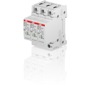 ABB 2CTB815708R1800, OVR T2 3L 80-275s P QS, Modüler DIN, Kartuşlu Tip, AG Parafudr, 3 Kutup, Tip 2, C Sınıfı, 80 kA