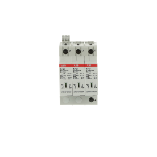 ABB 2CTB815710R0600, OVR T1-T2 3L 12.5-275s P TS QS, Modüler DIN, Kartuşlu Tip, AG Parafudr, 3 Kutup, Tip 1+Tip 2, B ve C Sınıfı, 80 kA