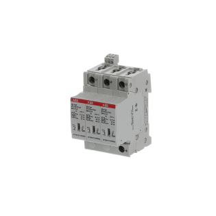 ABB 2CTB815710R0600, OVR T1-T2 3L 12.5-275s P TS QS, Modüler DIN, Kartuşlu Tip, AG Parafudr, 3 Kutup, Tip 1+Tip 2, B ve C Sınıfı, 80 kA