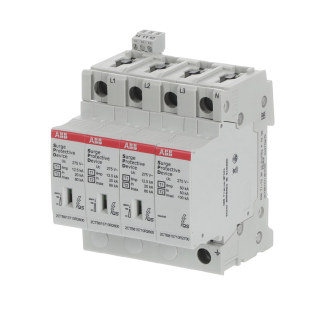 ABB 2CTB815710R0700, OVR T1-T2 3N 12.5-275s P TS QS, Modüler DIN, Kartuşlu Tip, AG Parafudr, 3 Kutup+Nötr, Tip 1+Tip 2, B ve C Sınıfı, 80 kA